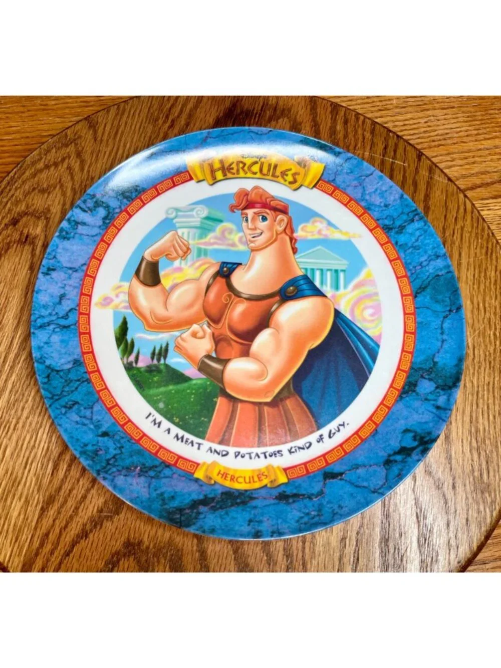 VTG 1997 McDonalds Disney Hercules Plates Melamine/ PMC Complete Set of 6